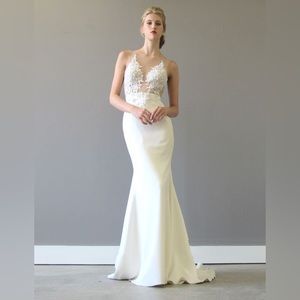 Aria Bridgette Wedding Dress Size 8